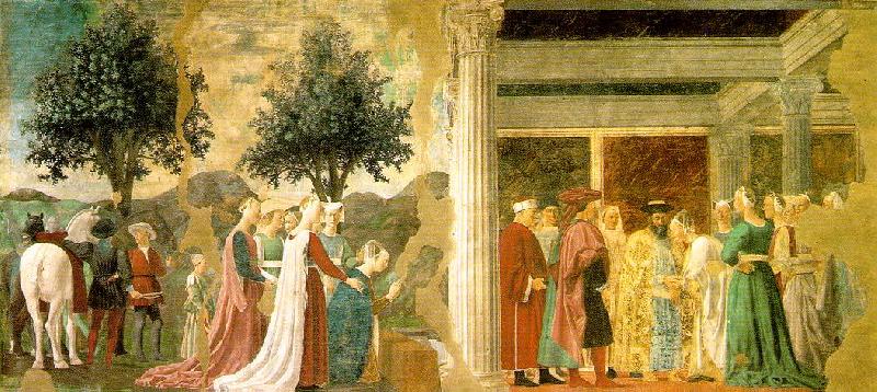 Piero della Francesca Adoration of the Holy Wood and the Meeting of Solomon and the Queen of Sheba